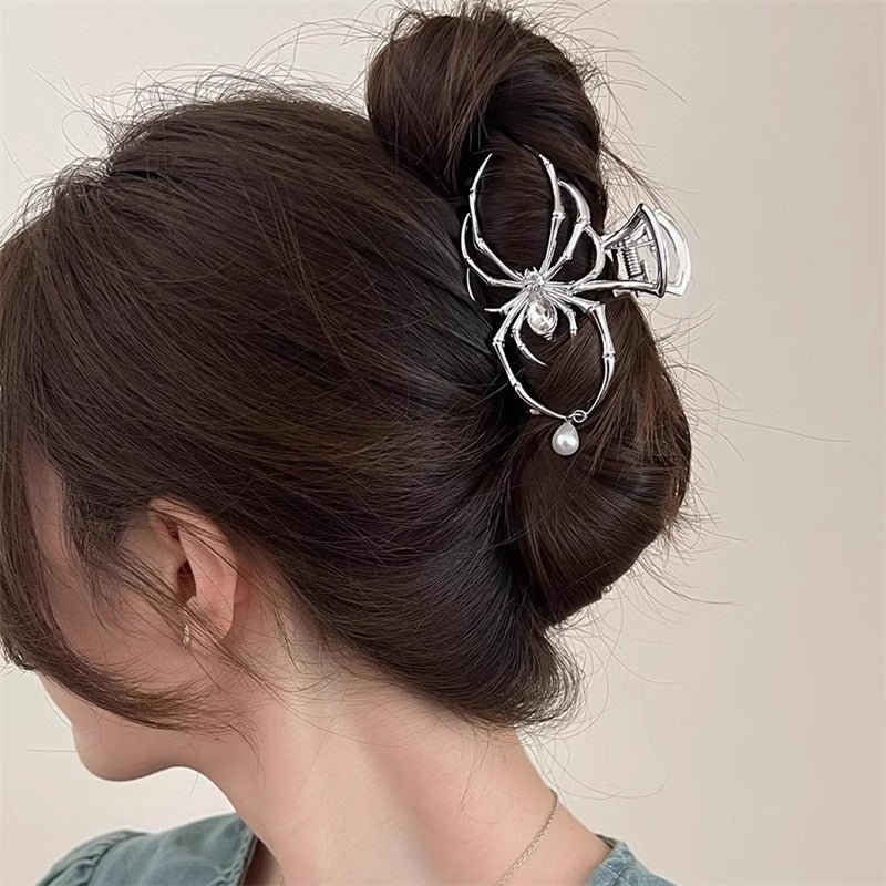 Moonlit Hair Clip in Brushed Brass — Eastern Serenity for Quiet Mornings
