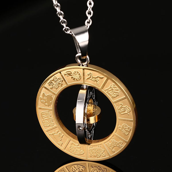 Chinese Zodiac Gossip Necklace | Modern Astrology Zodiac Pendant | Minimalist Celestial Jewelry