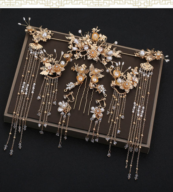 Elegant Chinese Bridal Jewelry Set - Timeless Tradition, Exquisite Craftsmanship