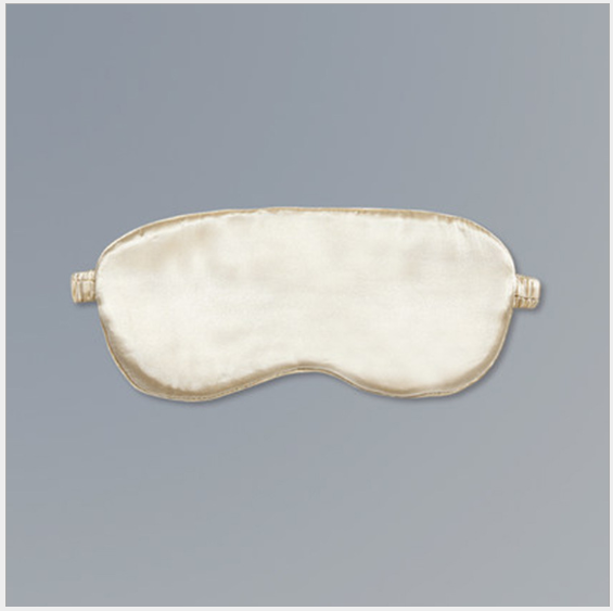Silk Sleep Mask with Hand-Embroidered Edge — Quiet Nights, East-Inspired Serenity
