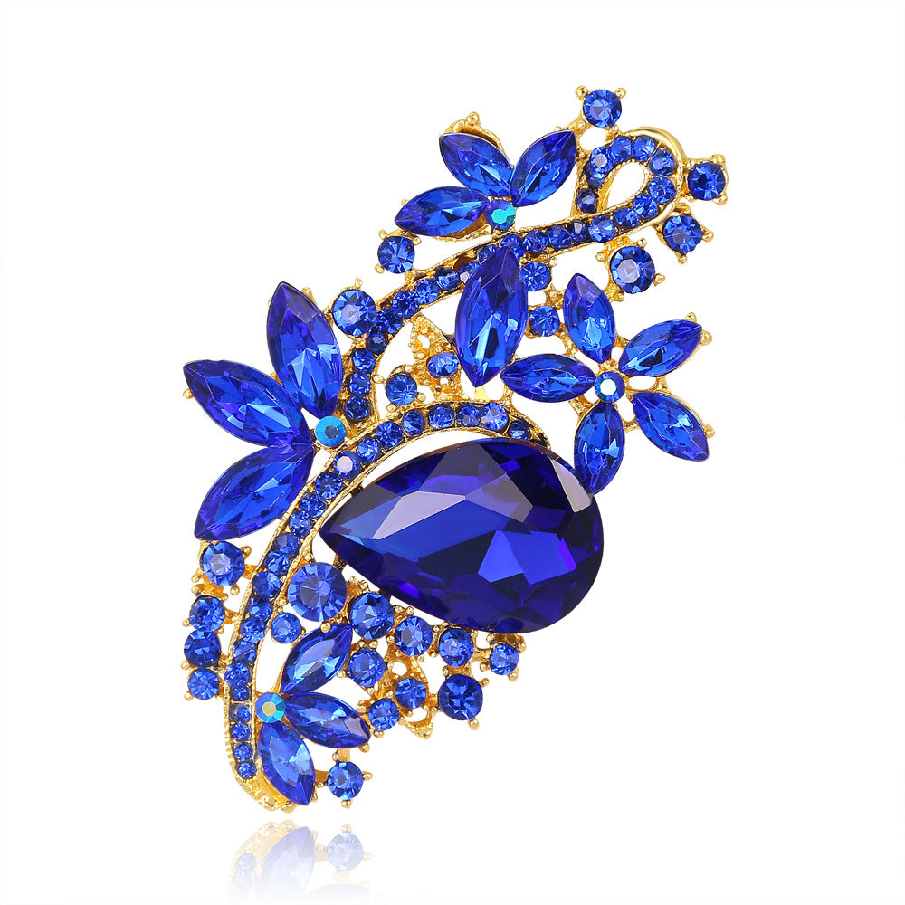 Crystal Whisper Brooch — Subtle Eastern Elegance for Quiet Modern Moments