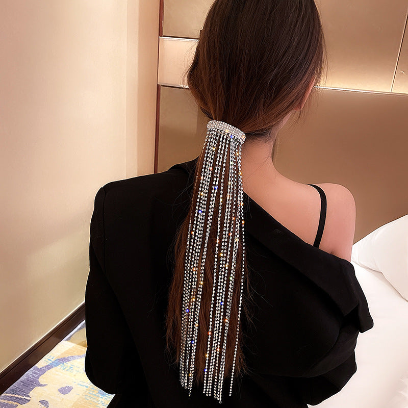 Diamond Tassel Hairpin — Whispering Elegance for Morning Rituals