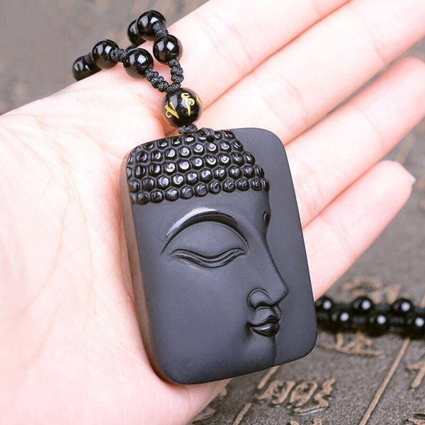 Elegant Tathagata Buddha Pendant in Natural Jade – Sakyamuni Sacred Necklace for Spiritual Harmony