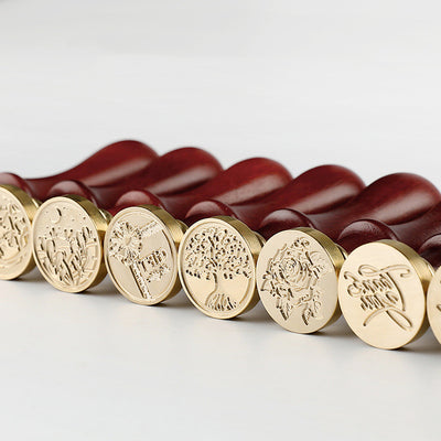 Fire Lacquer Official Seal Set | Traditional Wooden Handle & Metal Stamp Gift Box for Ceremonies