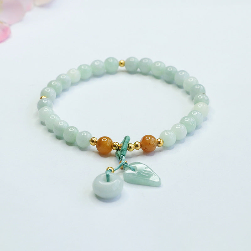 Handcrafted Natural A Cargo Jade Safeness Ring & Bracelet Set | Zen Meditation Accessory | Authentic Green Jade Jewelry | Artisan Crafted 2026 Collection