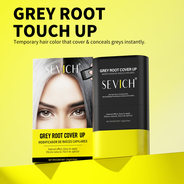 Luxury White Hair Color Supplement Stick - Instant, Waterproof Hairline Coverage for Seamless Gray Blending