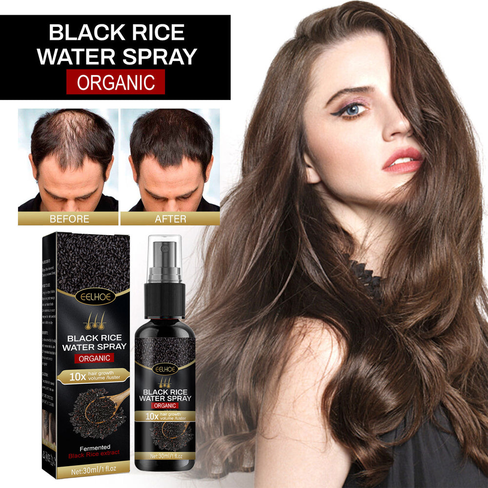 EELHOE Black Rice Hair Growth Spray - Advanced Strengthening & Repairing Formula for Thicker, Healthier Hair