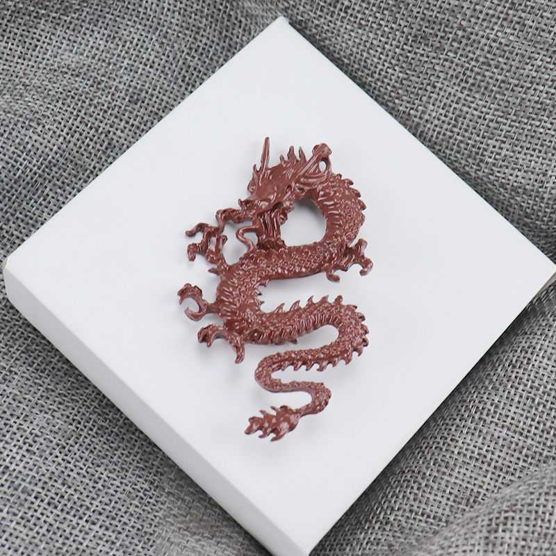 Five Elements Chinese Dragon Floor Brooch – Elegant Atmospheric Pendant with Symbolic Feng Shui Design