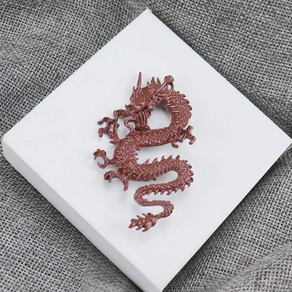 Five Elements Chinese Dragon Floor Brooch – Elegant Atmospheric Pendant with Symbolic Feng Shui Design