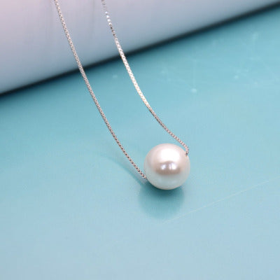 Silk & Sage Clavicle Chain with Jade Charm — Minimalist Eastern Ritual Necklace