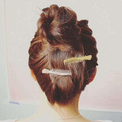 Bamboo Whisper Hairpin — Minimalist Eastern Comb Clip for Quiet Mornings