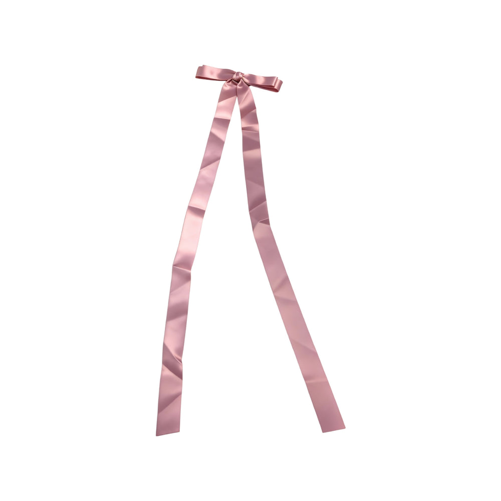 Silk Satin Bow Hair Clip — Ethereal Eastern Elegance for Quiet Mornings
