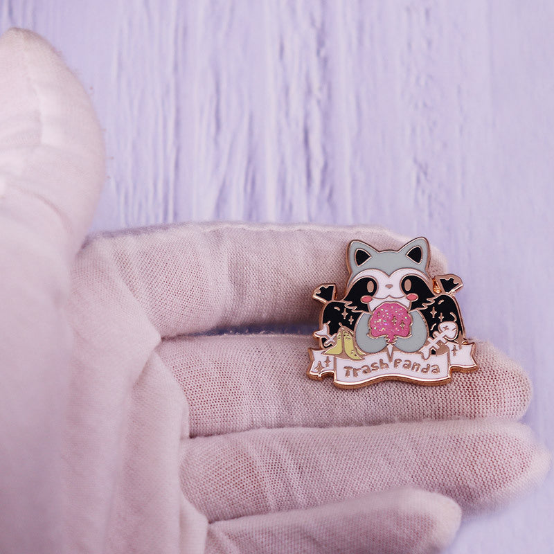 Elegant Cartoon Raccoon Brooch for Women