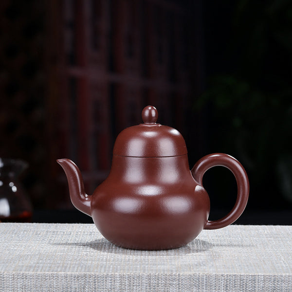 Handcrafted Yixing Purple Clay Teapot – Authentic Zisha Pot with Natural Cinnabar Sand, Direct from Master Artisans