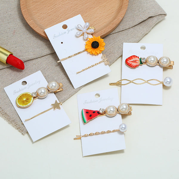 Pearl Citrus Hair Clips — Eastern Serenity for Modern Quiet Moments