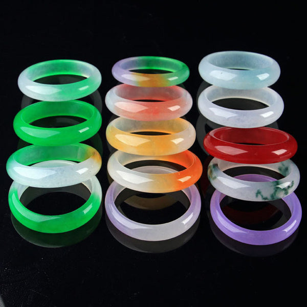 Women's Natural Multi-Color Bashan Jade Bracelet | Zen Meditation & Tea Ceremony Handcrafted Jewelry