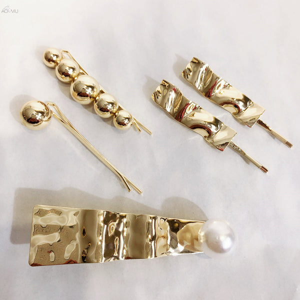 Pearl Side Clip Hair Ornament — Serene Eastern Elegance for Quiet Mornings