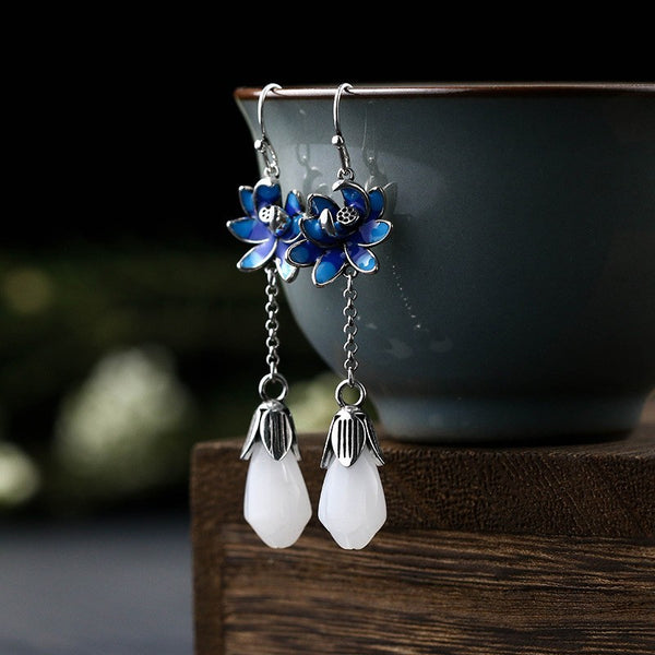 Elegant Women's Chinese Vintage Tassel Earrings - Timeless Artisan Craftsmanship