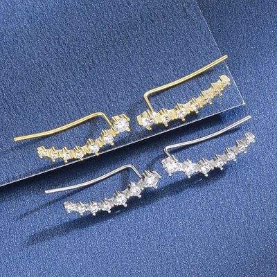 Vintage Elegance S925 Sterling Silver Stud Earrings for Women | Antique Fashion One-Piece Statement Jewelry