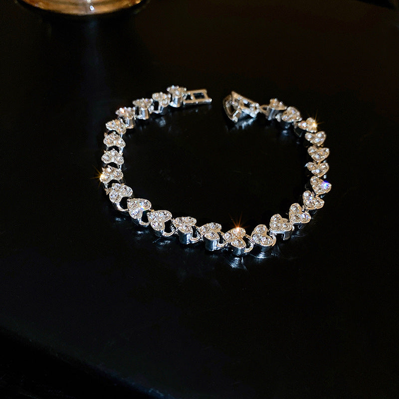 Love Personalized Bracelet for Women - Custom Initial Charm Bangle | Handcrafted Sterling Silver Jewelry Gift