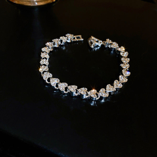 Love Personalized Bracelet for Women - Custom Initial Charm Bangle | Handcrafted Sterling Silver Jewelry Gift