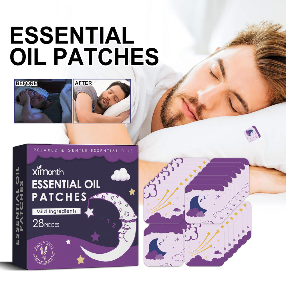 Ximonth Essential Oil Sleep Patch for Deep Rest - Natural Relief for Stress, Muscle Fatigue, and Instant Sleep Support
