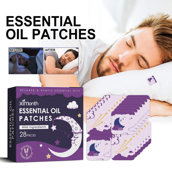 Ximonth Essential Oil Sleep Patch for Deep Rest - Natural Relief for Stress, Muscle Fatigue, and Instant Sleep Support