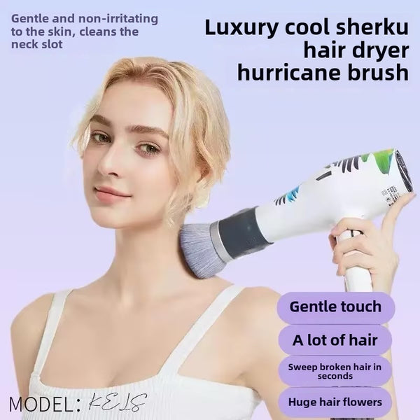 Professional Barber Hairbrush with Soft Bristles – Ideal for Use with Hair Dryers (4–5.5 cm Diameter)