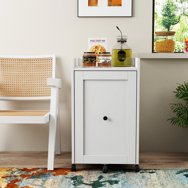 Premium Sliding Pantry Organizer with Silent Wheels - Multi-Layer Soda & Snack Storage Rack for Modern Kitchens