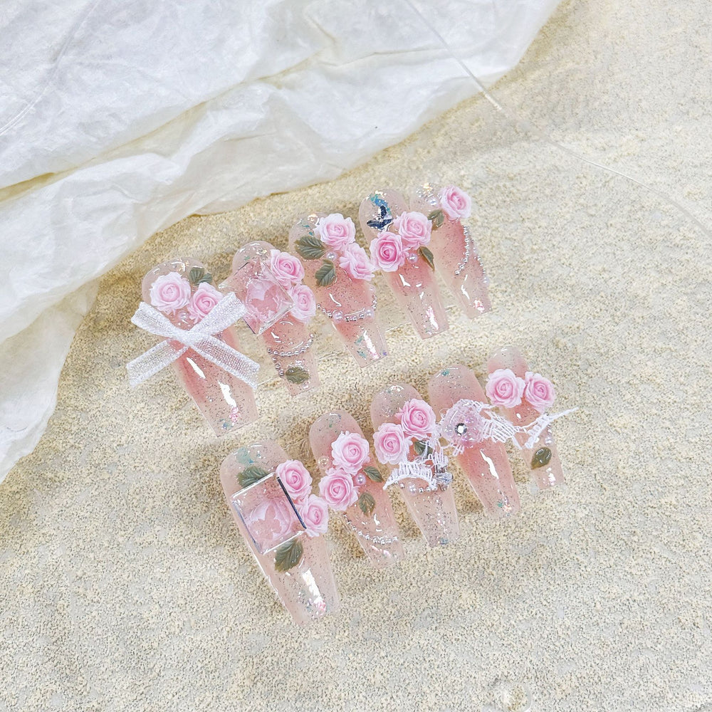 Moonlit Nail Charm Set — Eastern Ritual Accents for Quiet Modern Living