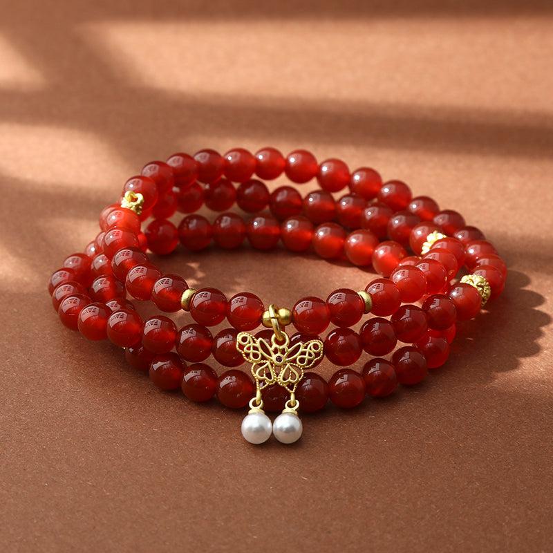 Original Niche Design Double-Layered Jade Bracelet | Zen-Inspired Chinese Luxury Jewelry