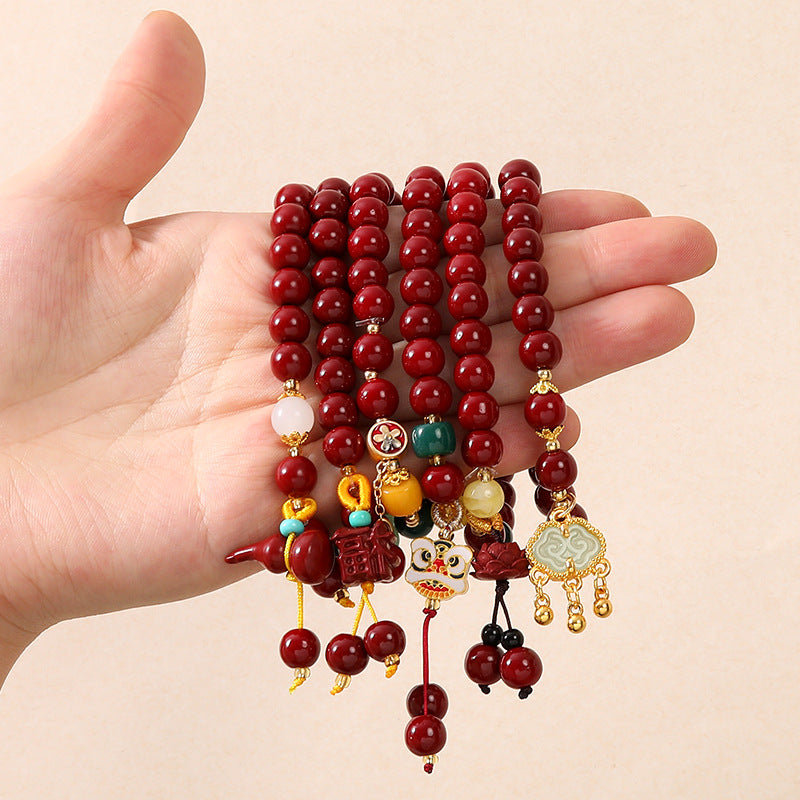 Silk & Sage | Elegant Vintage Sandalwood & Lotus Seed Zen Pendant | Artisan Luxury Jewelry