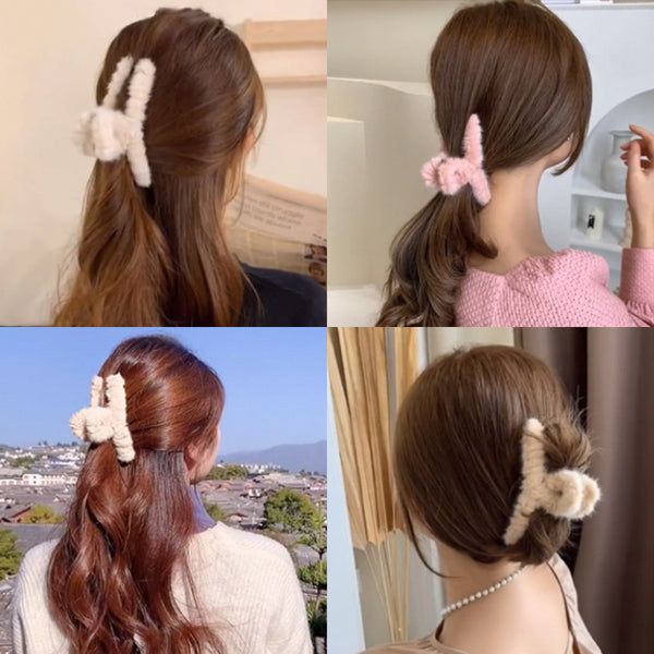 Velvet Whisper Hair Clip — Soft Eastern Elegance for Quiet Mornings