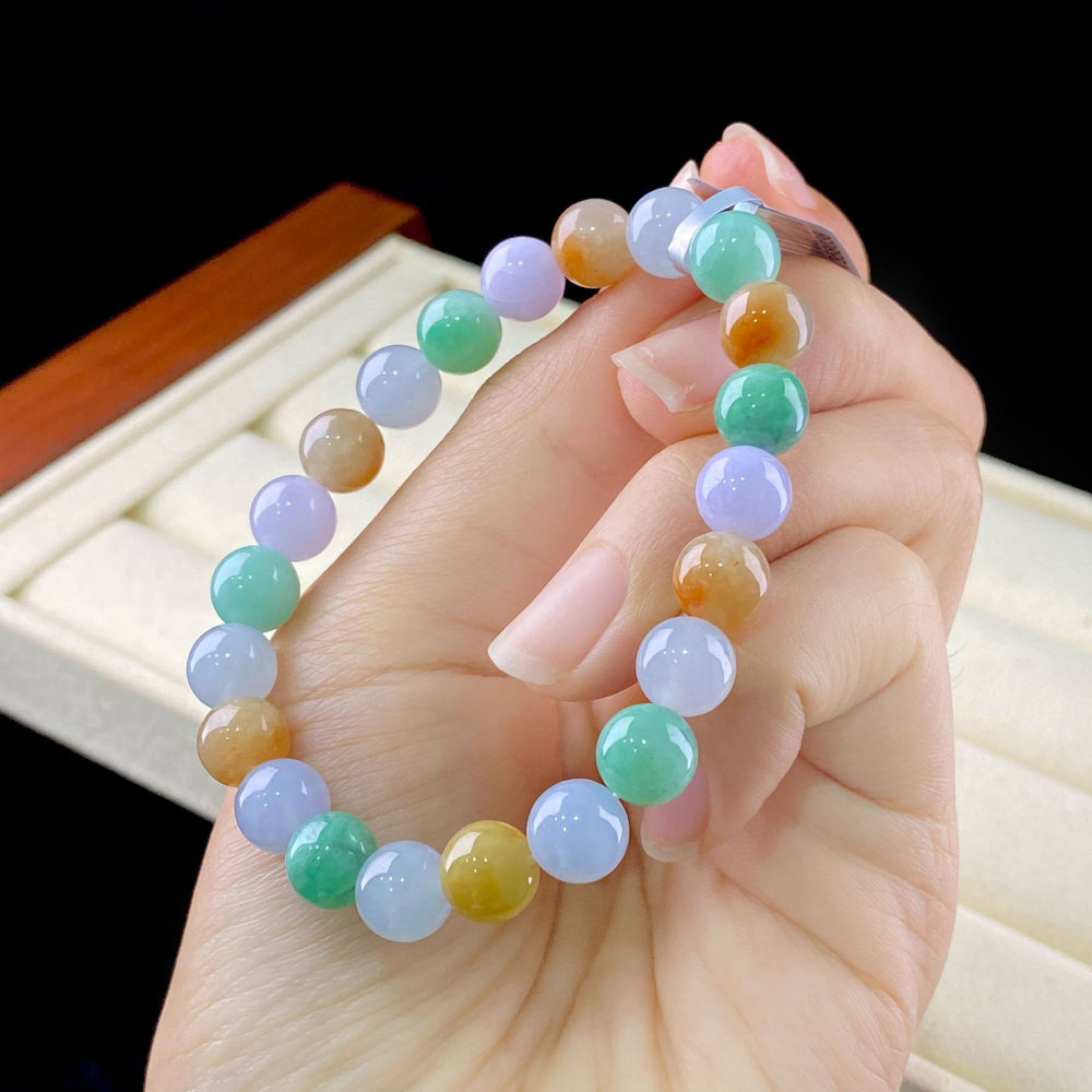 Natural Myanmar Jade Bracelet for Women | Multi-Gem Zen Style Handcrafted Jewelry 2026