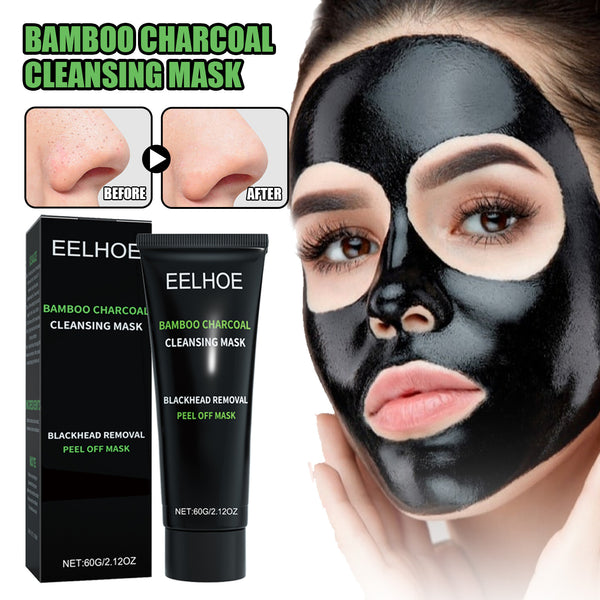 EELHOE Bamboo Charcoal Peel-Off Mask for Deep Pore Cleansing & T-Zone Oil Control