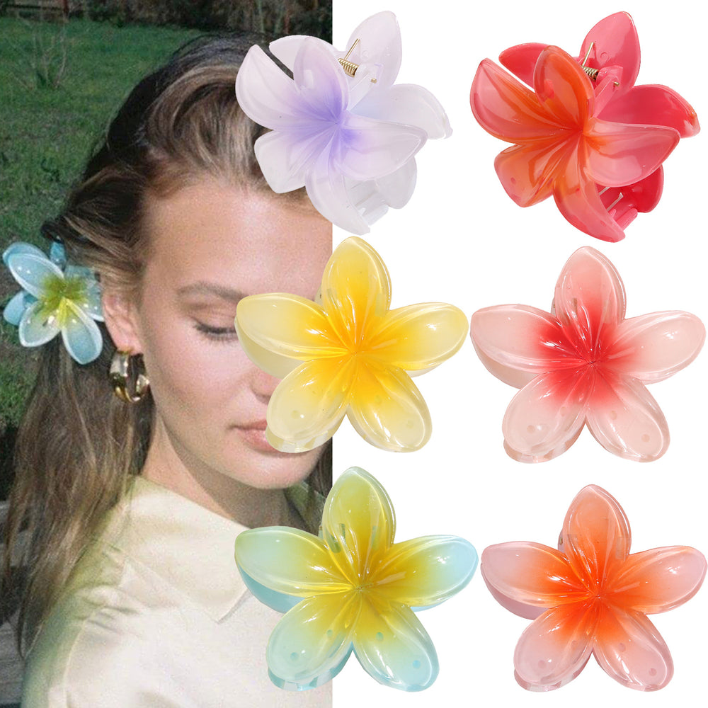 Plumeria Blossom Hair Clip — Eastern Serenity for Quiet Modern Days