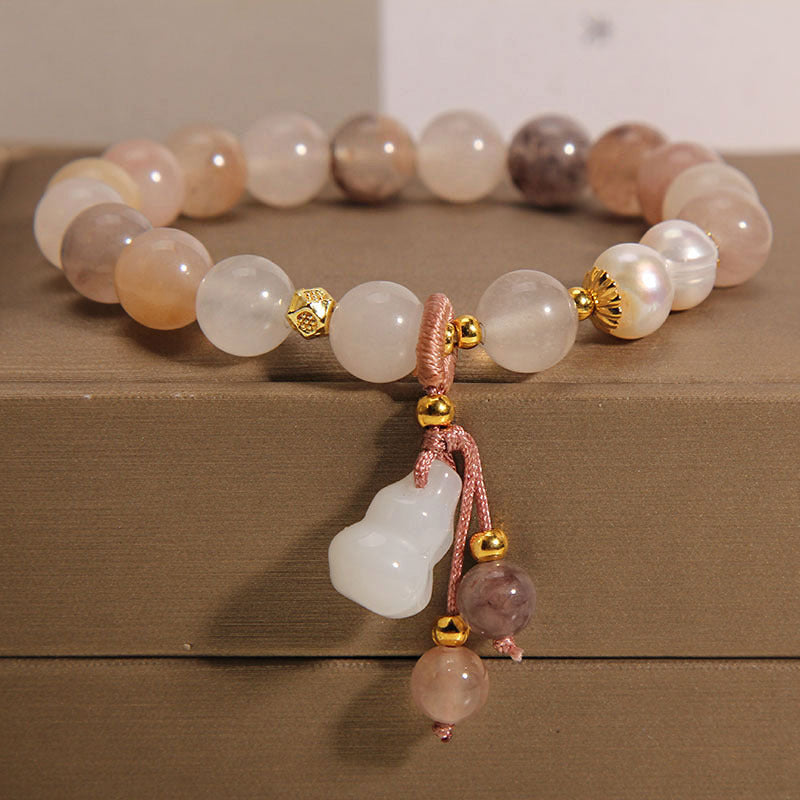 Goldline Jade Gourd Bracelet | Luxury Eastern Zen Accessory for Women | Meditation & Tea Ceremony Jewelry 2026